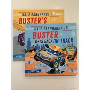 AUTOGRAPHED SIGNED Dale Earnhardt Jr. Hardcover Children’s Books Set Of 2